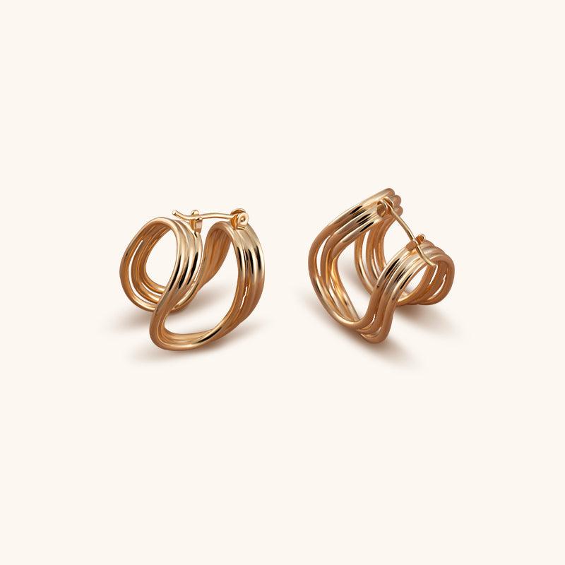 Twisted Ring - 18K Gold Plated - Jewelry de Corner