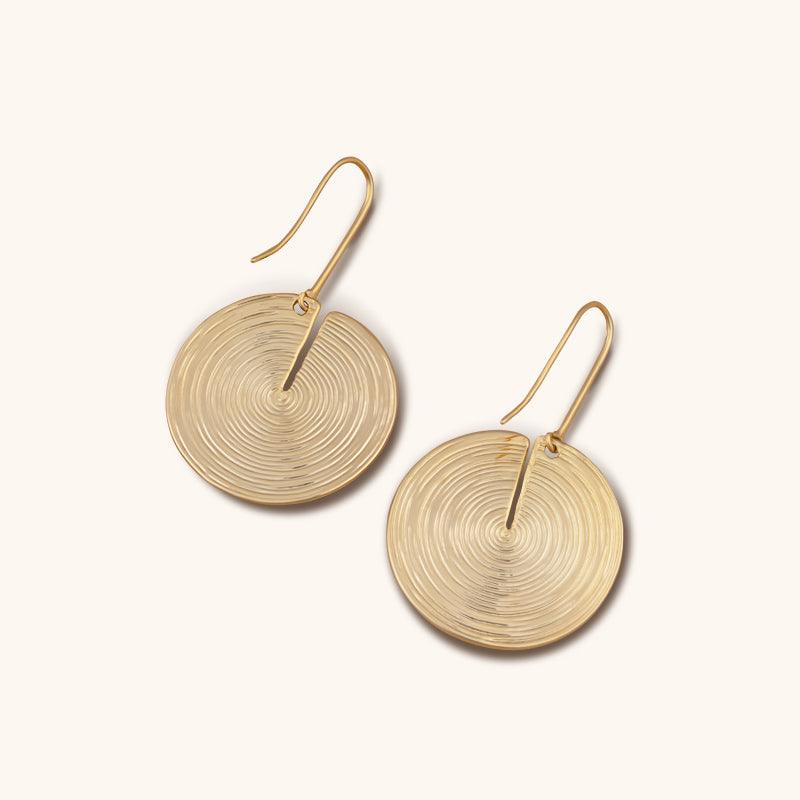 Vertigo Hoops Earrings - 18K Gold Plated - Jewelry de Corner
