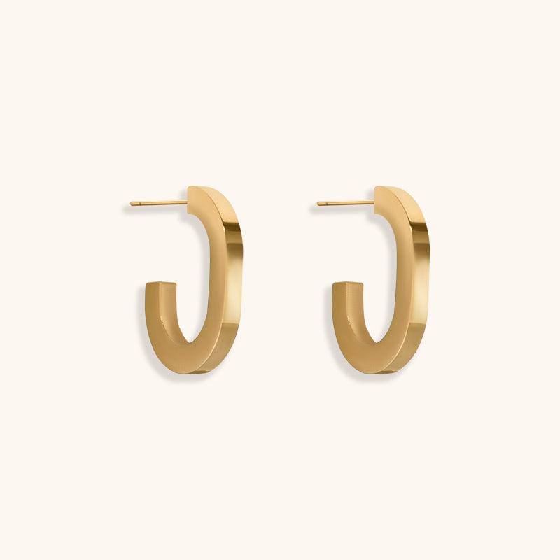 Gilded Corridor Hoops - Jewelry de Corner