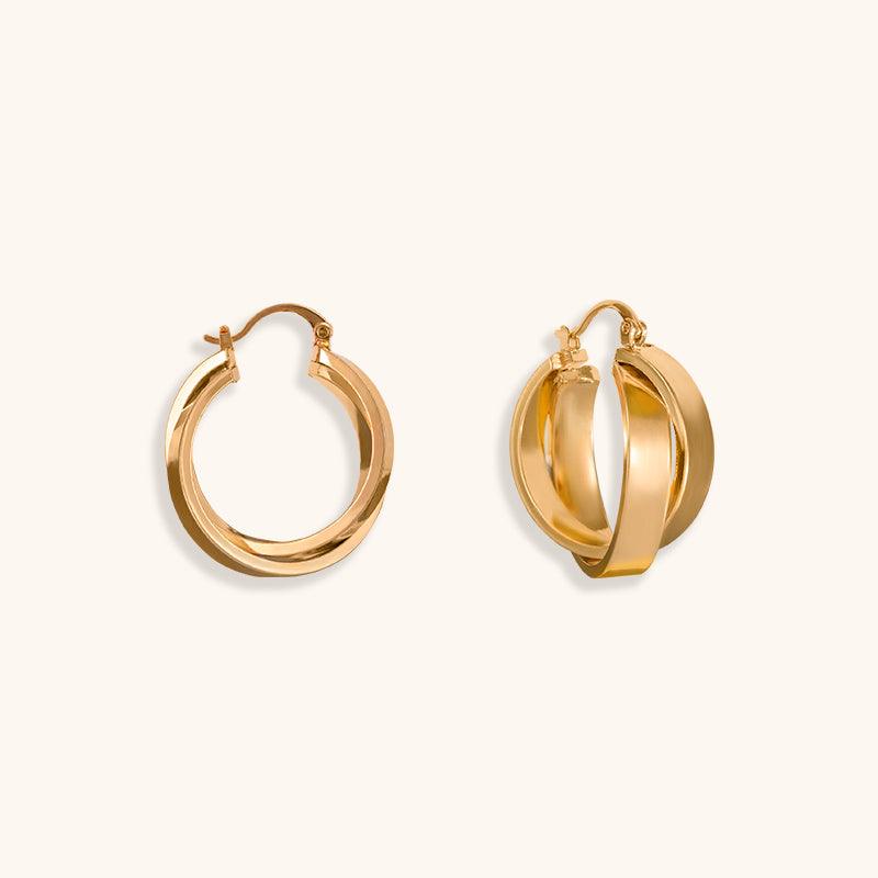 Close-Intersect Hoops - Jewelry de Corner