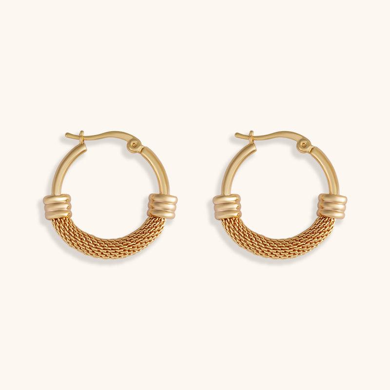 Golden Rhythm Hoops - Jewelry de Corner