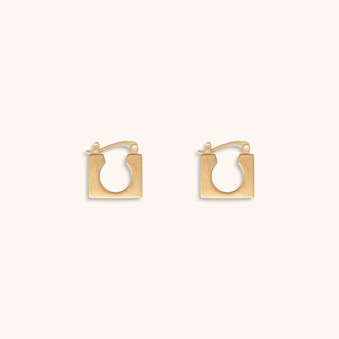 Wedge Stone Hoops - Jewelry de Corner