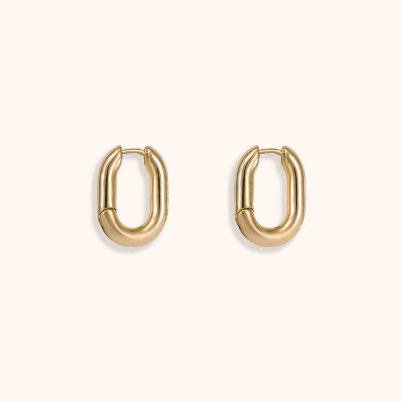 Golden lyre Hoops - Jewelry de Corner