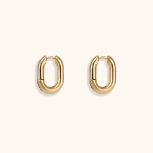 Golden lyre Hoops - Jewelry de Corner