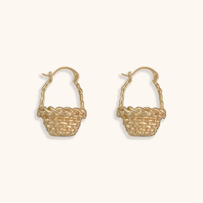 Flower Basket Hoops - Jewelry de Corner
