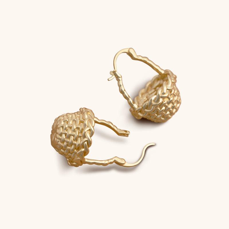 Flower Basket Hoops - Jewelry de Corner