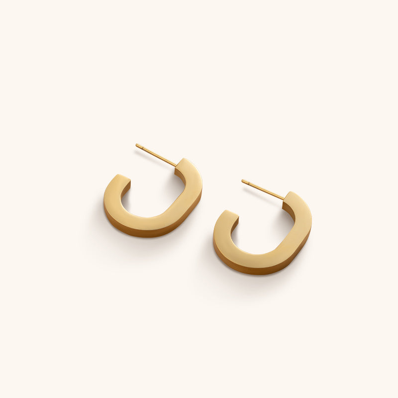 Gilded Corridor Hoops - Jewelry de Corner