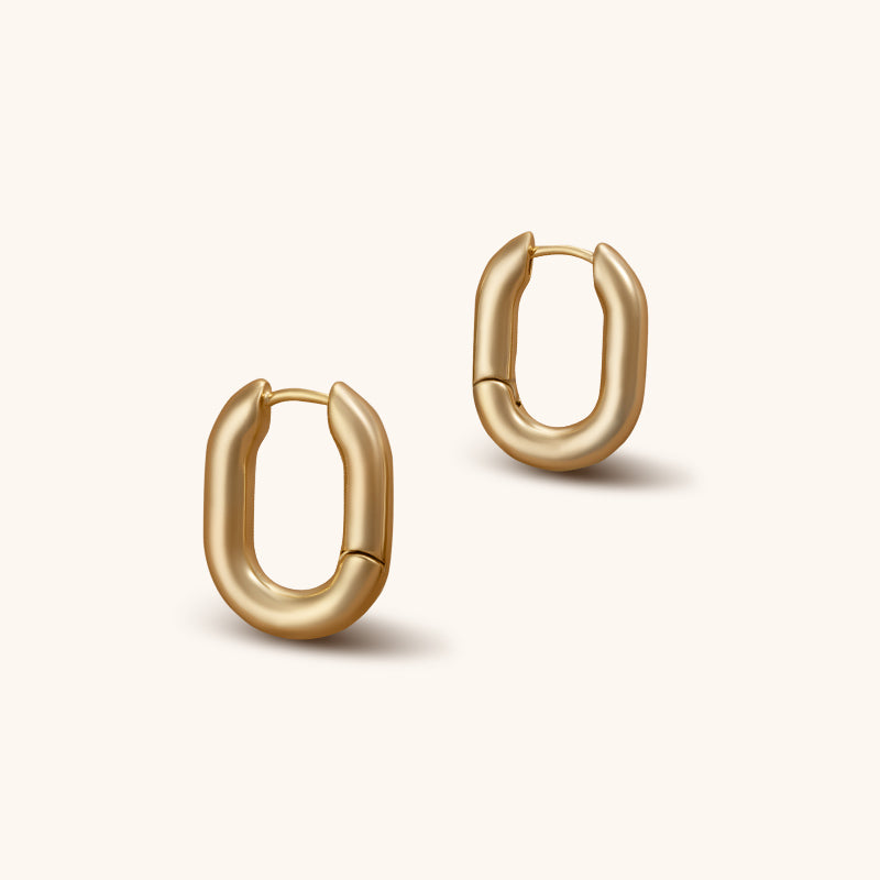 Golden lyre Hoops - Jewelry de Corner