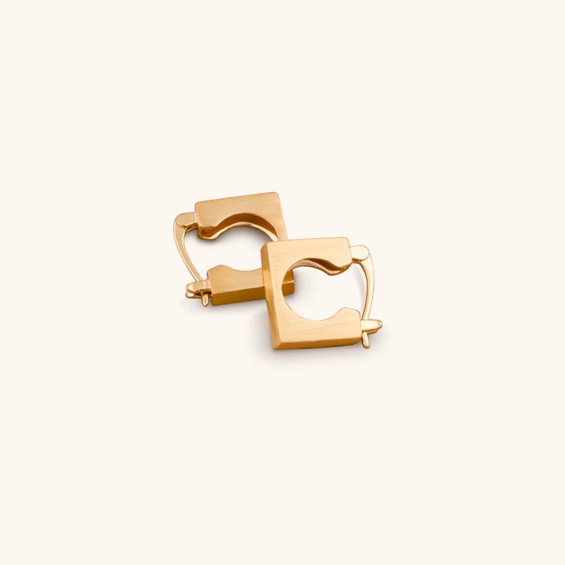Wedge Stone Hoops - Jewelry de Corner