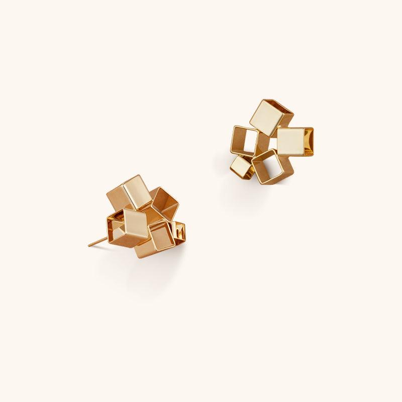 Mysterious Cube Studs - Jewelry de Corner