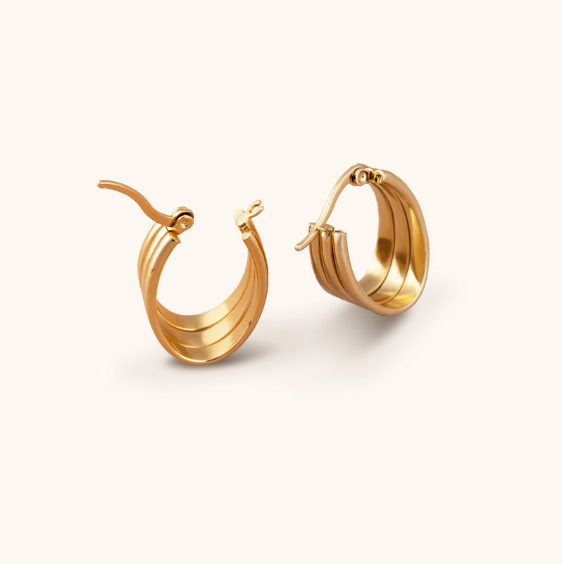Close-Parallel Hoops - Jewelry de Corner