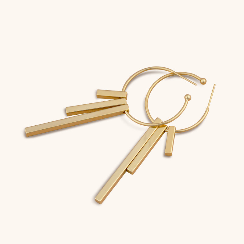 Bar Chimes Hoops - Jewelry de Corner