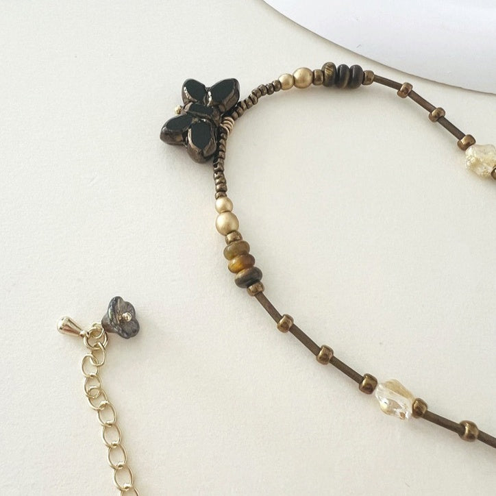 Vintage Tschechische Perlenkette