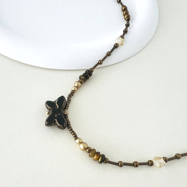 Vintage Tschechische Perlenkette