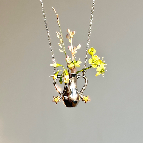 Fairy Inspired Vase Design Necklace