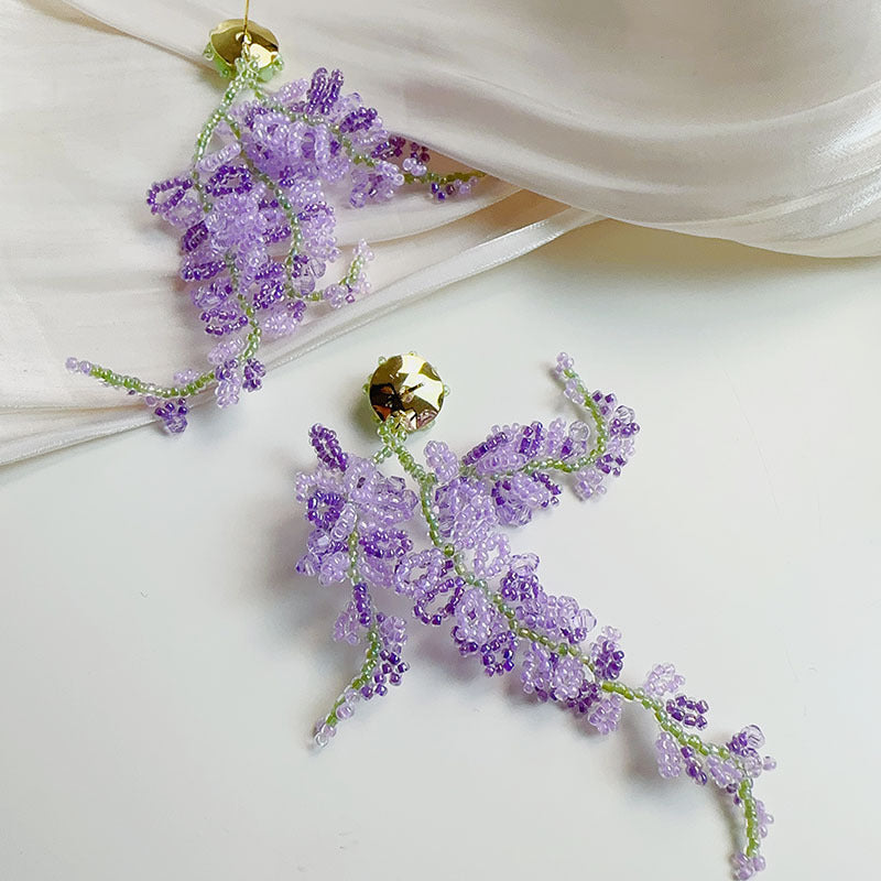 Spring Summer Dopamine Series Purple Violet Earrings - Jewelry de Corner