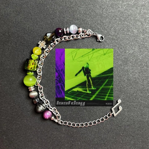 Punk Contrasting Color Bracelet - Jewelry de Corner