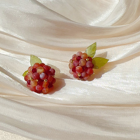 Spring Summer Dopamine Series Cranberries Earrings - Jewelry de Corner