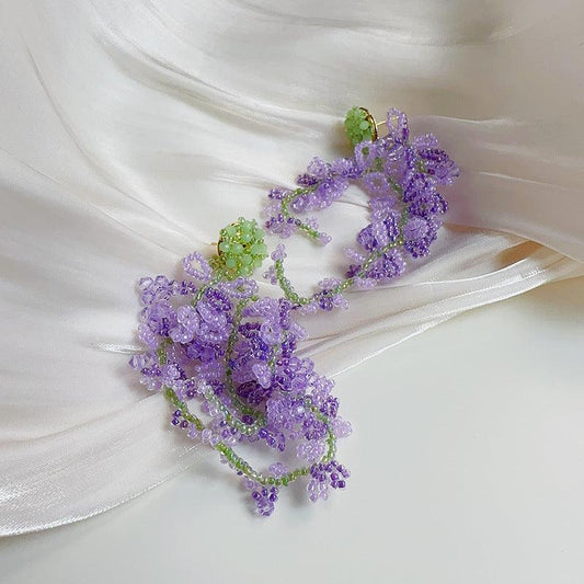 Spring Summer Dopamine Series Purple Violet Earrings - Jewelry de Corner