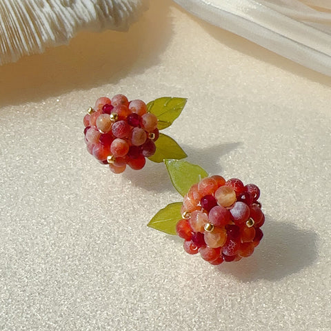 Spring Summer Dopamine Series Cranberries Earrings - Jewelry de Corner