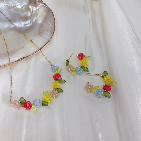 Spring Summer Dopamine Series Colorful Juices Necklace - Jewelry de Corner