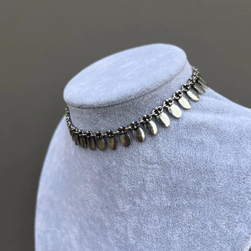 Handmade Tribal Style Metal Choker - Jewelry de Corner