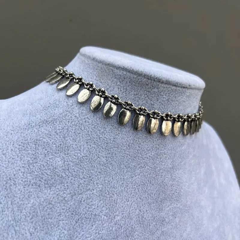 Handmade Tribal Style Metal Choker - Jewelry de Corner