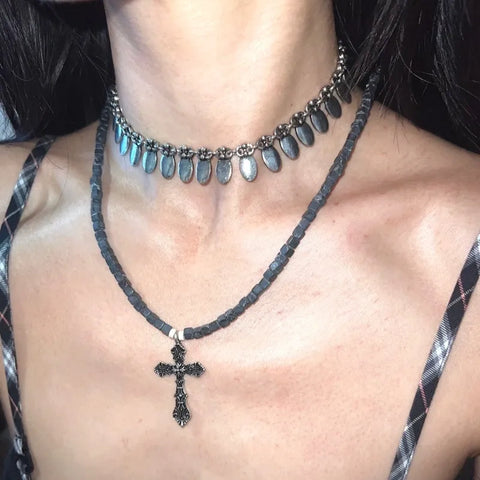 Handmade Tribal Style Metal Choker - Jewelry de Corner