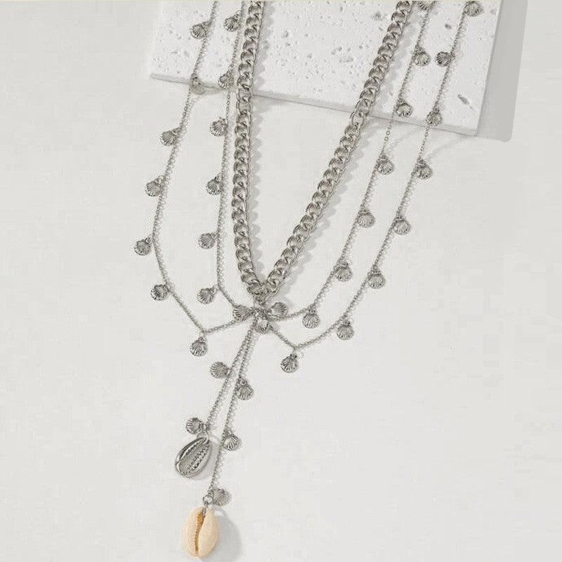 Multi-layered Beach Chain Woven Pearl Stacking Body Chain - Jewelry de Corner