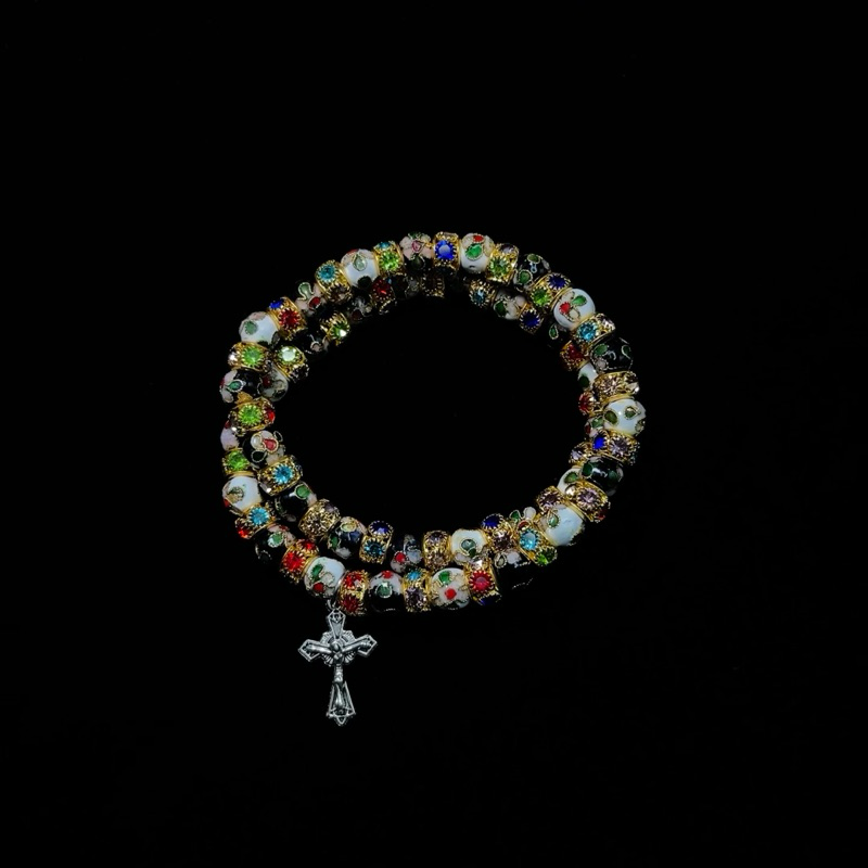 Multi-Layered Cross Colorful Bracelet