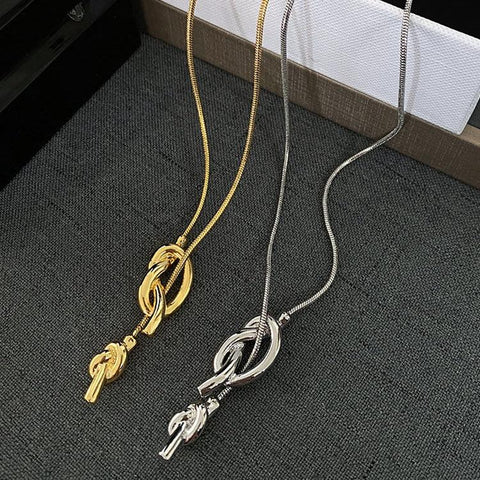 Sailor Knot Long Necklace - Jewelry de Corner