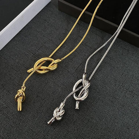 Sailor Knot Long Necklace - Jewelry de Corner