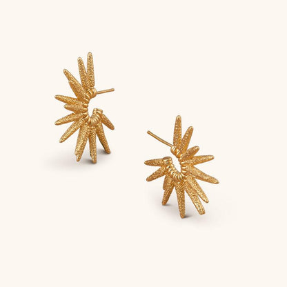 Afterglow of Apollo Hoops Earrings - 18K Gold Plated - Jewelry de Corner
