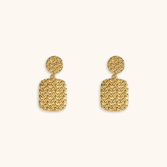 Barley Field Drop Earrings - 18K Gold Plated - Jewelry de Corner