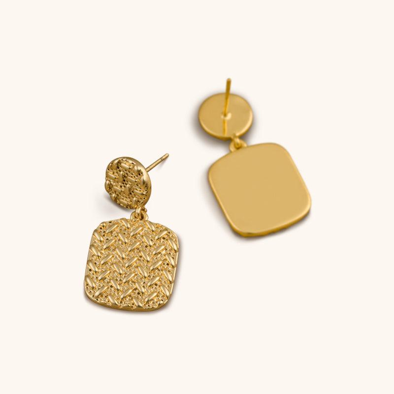 Barley Field Drop Earrings - 18K Gold Plated - Jewelry de Corner