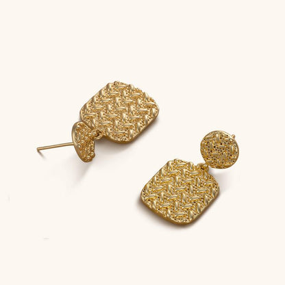 Barley Field Drop Earrings - 18K Gold Plated - Jewelry de Corner
