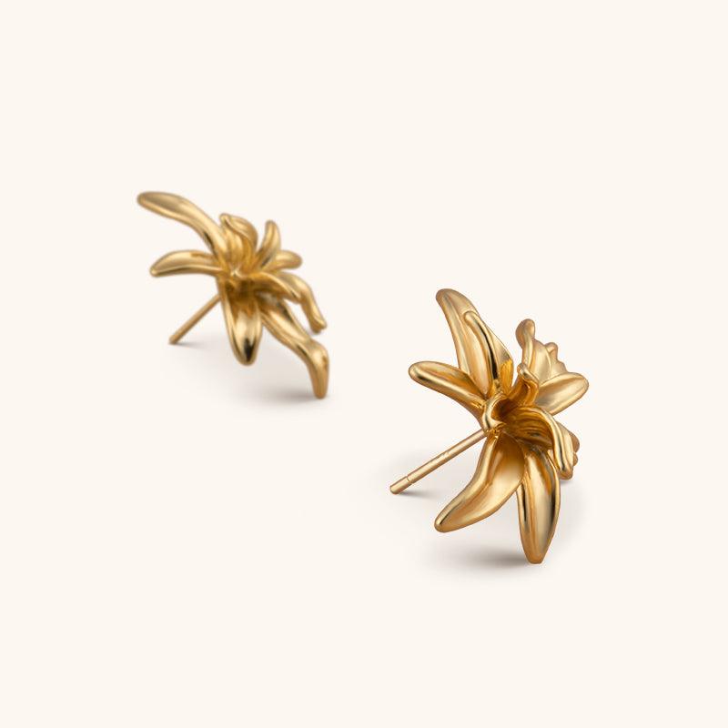 Blooming Moment Studs Earrings - 18K Gold Plated - Jewelry de Corner