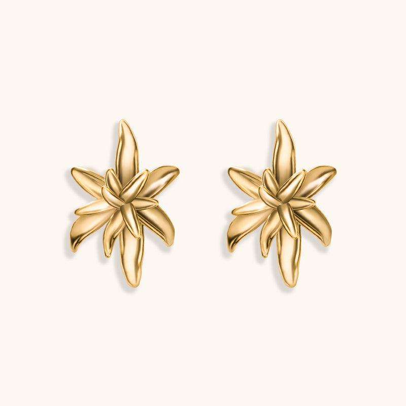 Blooming Moment Studs Earrings - 18K Gold Plated - Jewelry de Corner