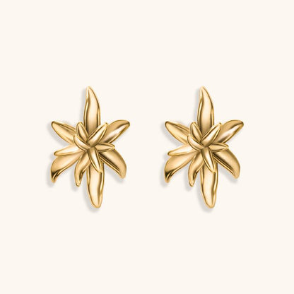 Blooming Moment Studs Earrings - 18K Gold Plated - Jewelry de Corner