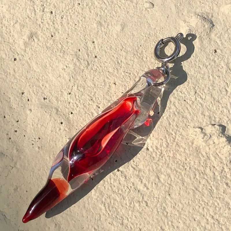 Both Detachable Two - Band Flame Earrings Necklace - Jewelry de Corner