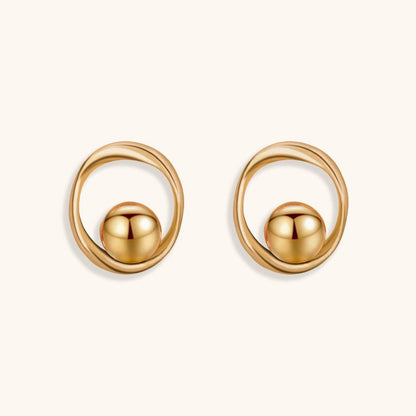 Bright Star Hoops Earrings - 18K Gold Plated - Jewelry de Corner