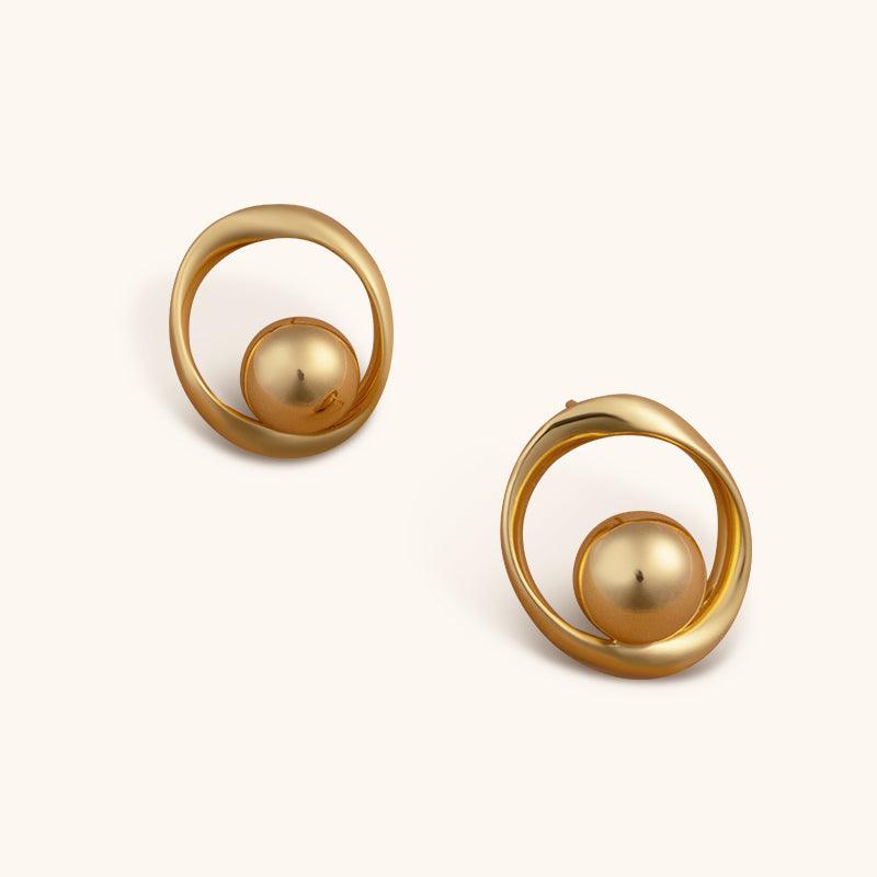 Bright Star Hoops Earrings - 18K Gold Plated - Jewelry de Corner