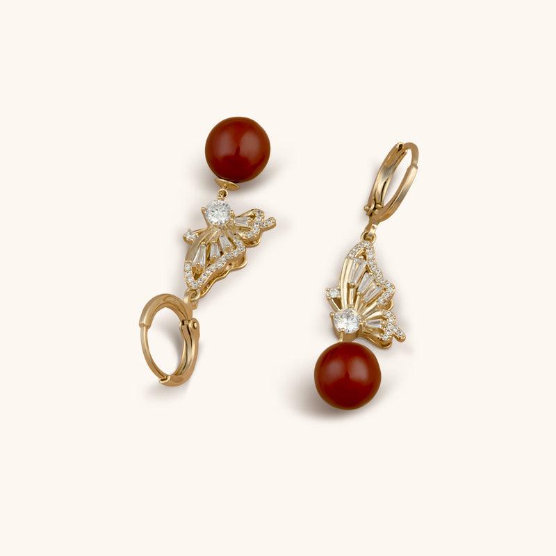 Broken Cocoon Studs Earrings - 18K Gold Plated - Jewelry de Corner