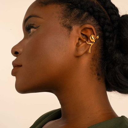 Combustion Studs Earrings - 18K Gold Plated - Jewelry de Corner