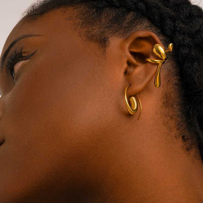 Combustion Studs Earrings - 18K Gold Plated - Jewelry de Corner