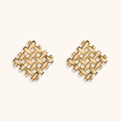 Elegant Road Studs Earrings - 18K Gold Plated - Jewelry de Corner