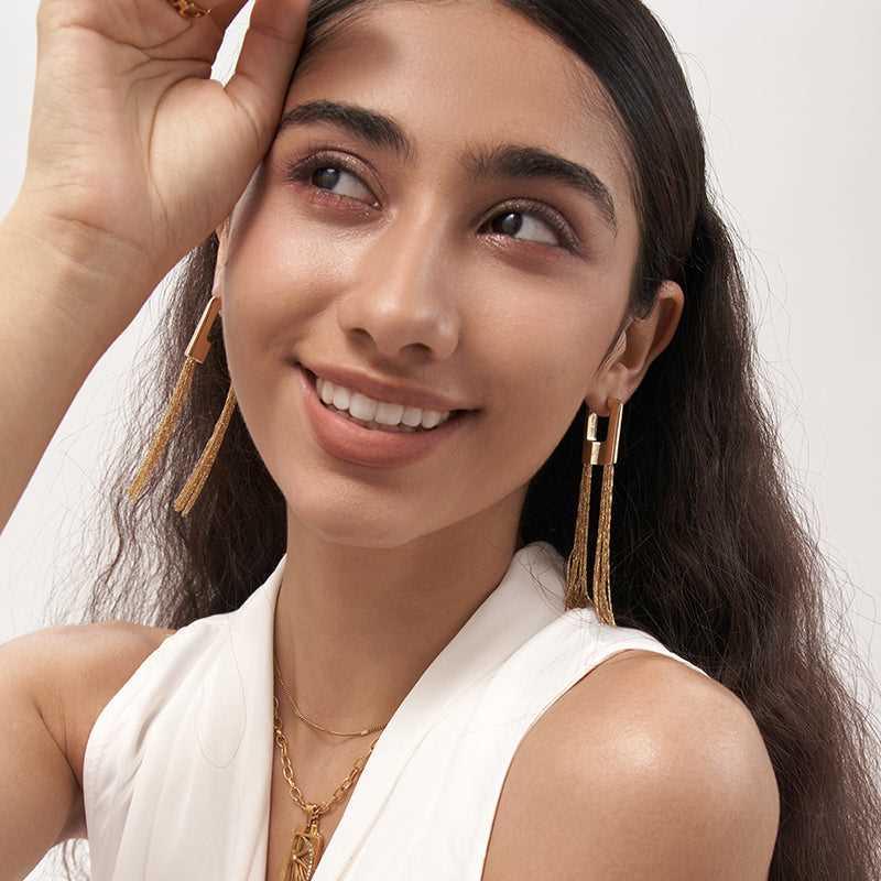 Encounter Time Studs Earrings - 18K Gold Plated - Jewelry de Corner