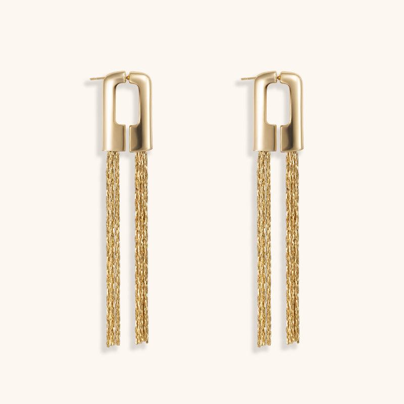 Encounter Time Studs Earrings - 18K Gold Plated - Jewelry de Corner