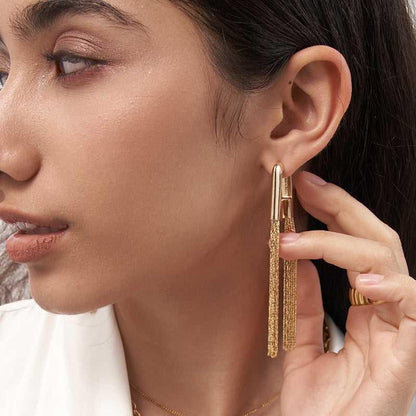 Encounter Time Studs Earrings - 18K Gold Plated - Jewelry de Corner