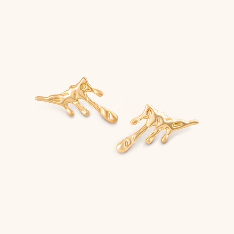 Fallen Angel Drop Earrings - 18K Gold Plated - Jewelry de Corner